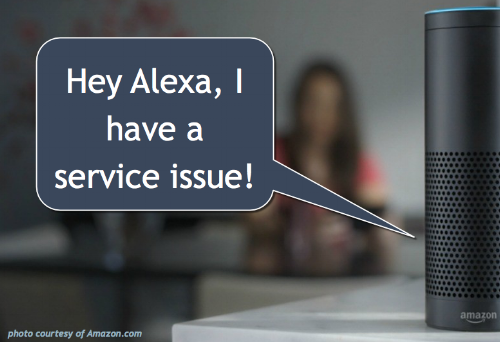 Using Alexa to request apartment service